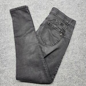 Democracy Ab Solution Size 8 Low Rise Black Denim Straight Leg